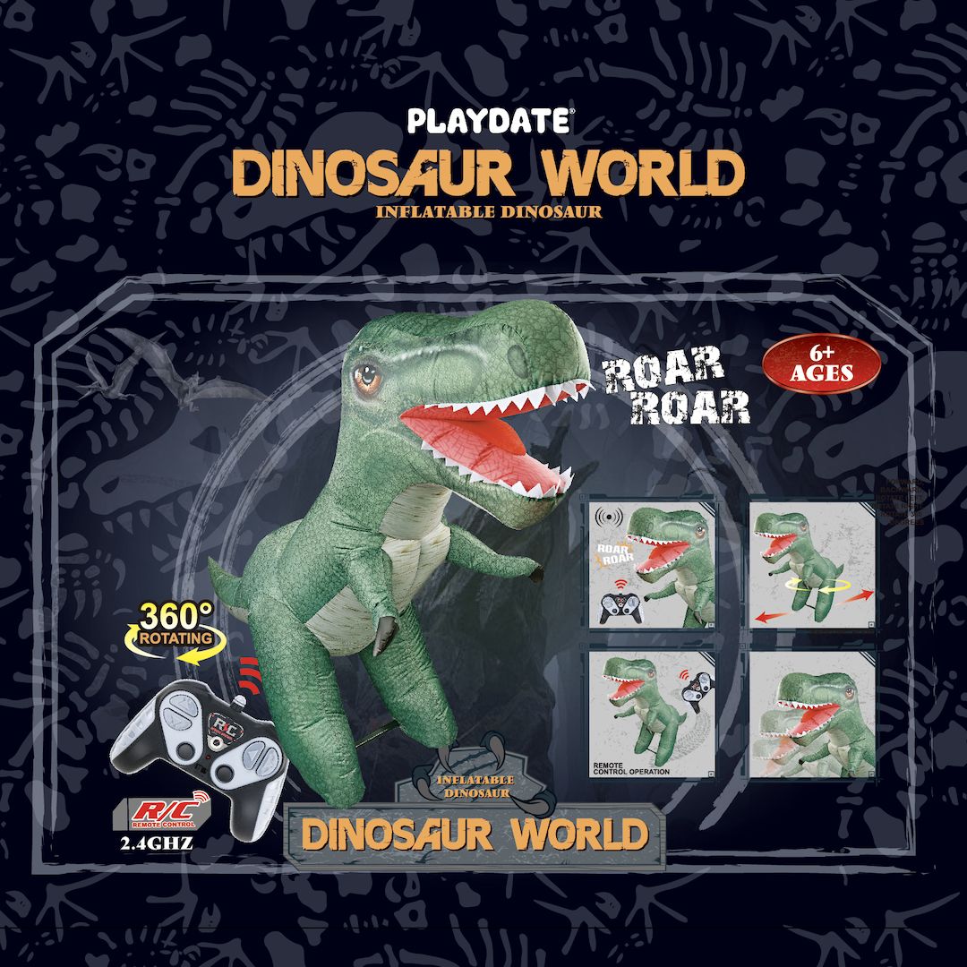 Playdate Jumbo Dino Inflatable Remote Control – Urban Essentials ...