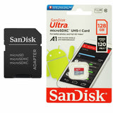 SanDisk Ultra 128GB microSDXC UHS-I Card with Adapter (120MB/s)