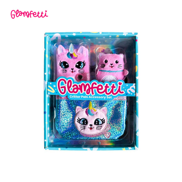 Glamfetti Critter Pals Accessory Set - Unicorn Cat