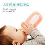 Boon Set of 3 Nursh Silicone Baby Feeding Bottle (with Pouches) 8oz
