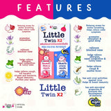 Little Twin X2 - 6 Daytime Stickers + 6 Night-Time All-in-One Organic Onion Stickers