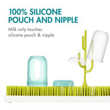 Boon Set of 3 Nursh Silicone Baby Feeding Bottle (with Pouches) 8oz