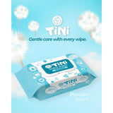 Tini Baby Wipes Alcohol-Free Anti-Bacterial 80's