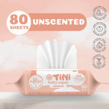 Tini Baby Wipes Alcohol-Free Anti-Bacterial 80's