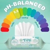 Tini Baby Wipes Alcohol-Free Anti-Bacterial 80's