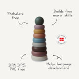 Mushie Stacking Rings Toy