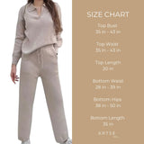 Artse Mnl Knitted Collar Longsleeve Pants Set