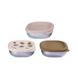 Beaba Set of 3 Stainless Steel Meal Box