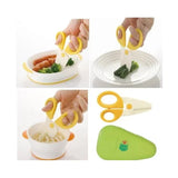 Richell - Scissors for Baby Food with Case