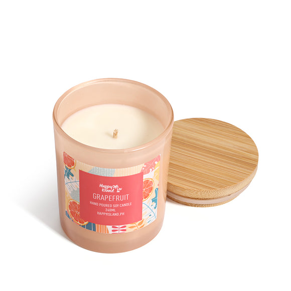 HAPPY ISLAND SCENTED SOY CANDLE - GRAPEFRUIT