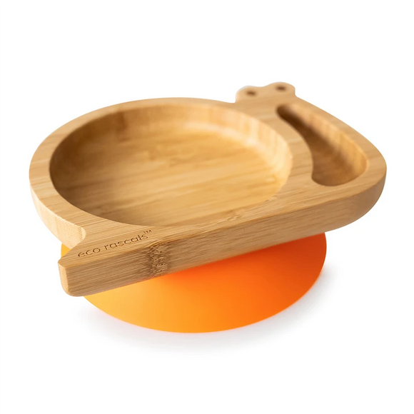 Ecorascals Bamboo Snail Baby Suction Plate