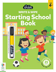 Junior Explorers Write and Wipe: Starting School Book