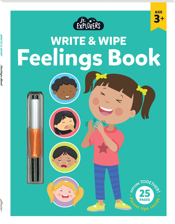Junior Explorers Write and Wipe: Feelings Book