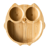 Ecorascals Bamboo Owl Shape Suction Plate