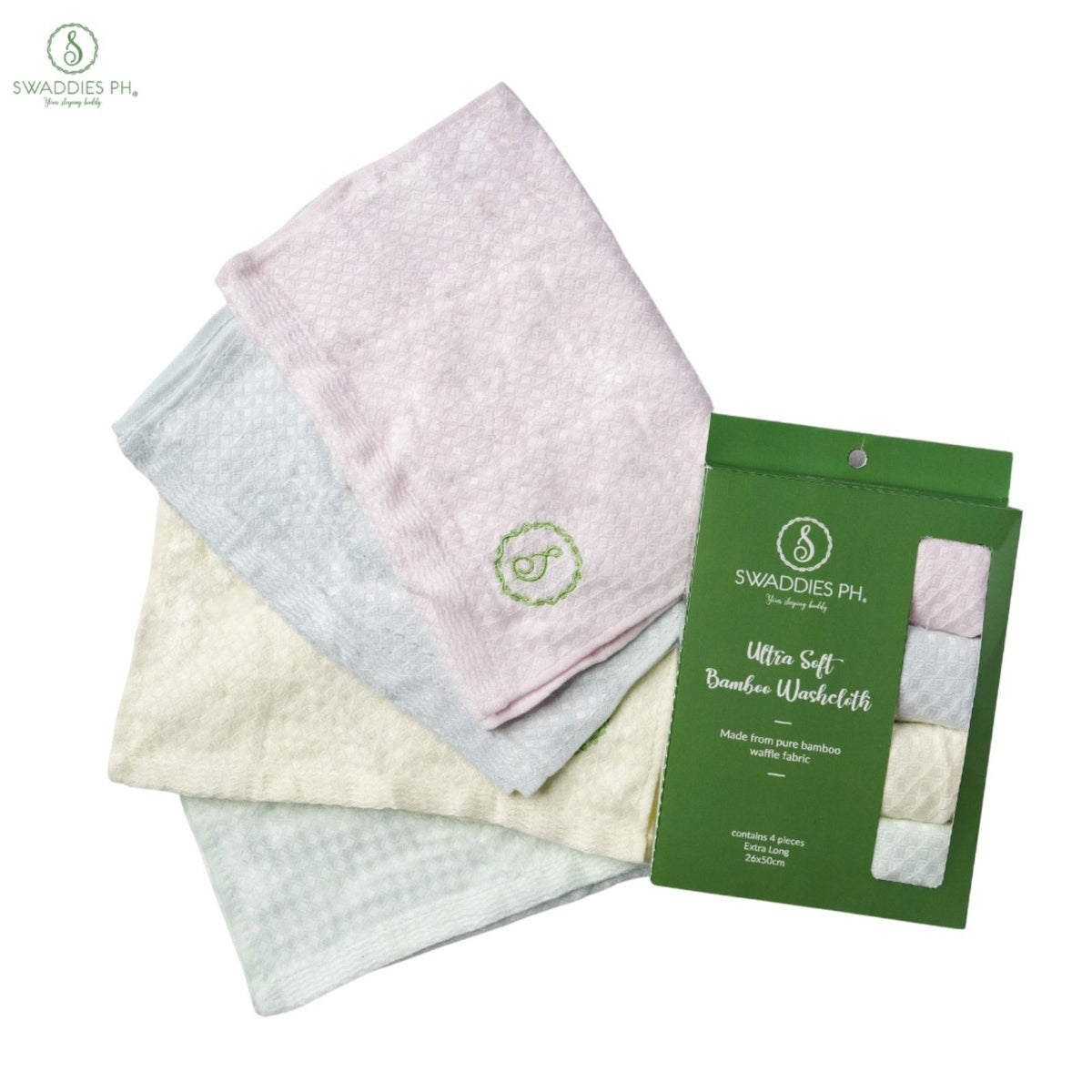 SWADDIES ULTRA SOFT BAMBOO WASHCLOTH Urban Essentials Philippines