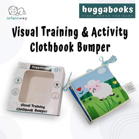 Infantway Huggabooks Visual Training and Activity Cloth Book Bumper