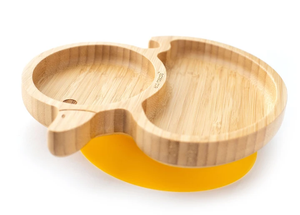 Ecorascals Bamboo Duck Plate for Baby & Toddler Lead Weaning