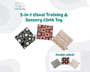 Infantway 3-in-1 Visual Training and Sensory Cloth Toy