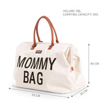 CHILDHOME MOMMY BAG NURSERY BAG - OFF WHITE BLACK