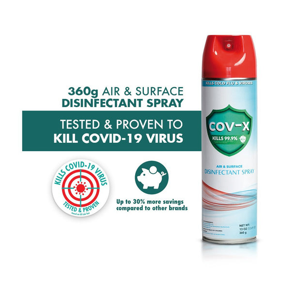 COV-X Air & Surface Disinfectant Spray (360g)