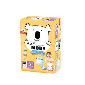 Baby Moby Chlorine Free XL Diaper Pants (Extra Large Size 13-17kgs) - 36 pcs