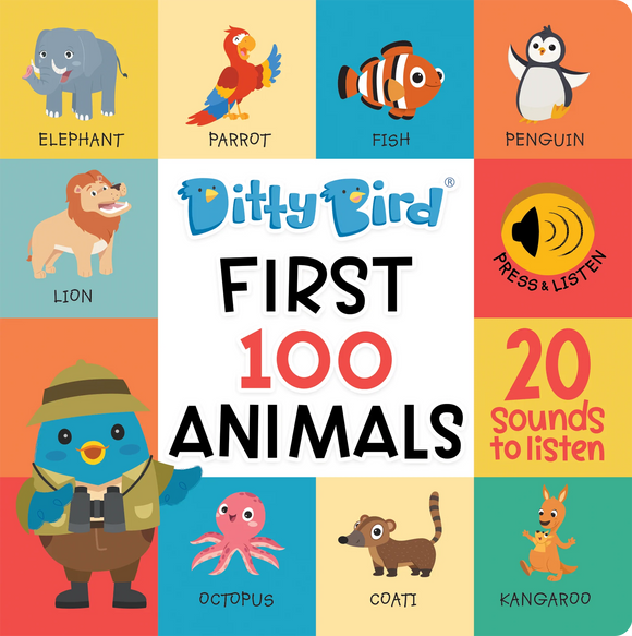 DITTY BIRD - 100 ANIMALS SOUND BOOK