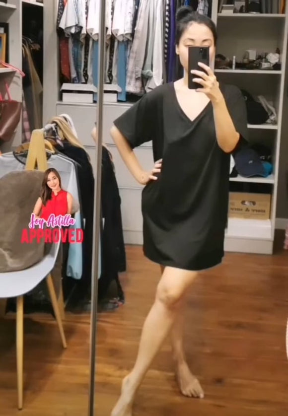 Sexy V-Neck Shirt Dress