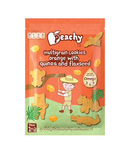 Peachy Baby - Multigrain cookies – Orange with Quinoa and Flaxseed (1yr up)