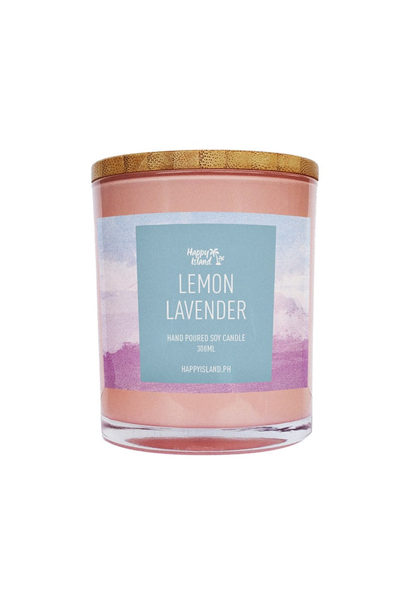 HAPPY ISLAND Lemon Lavender Scented Soy Candle