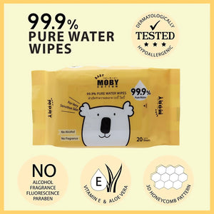 Baby Moby 99.9% Pure Water Wipes