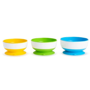 Munchkin Stay Put Suction Bowls – 3 Pack