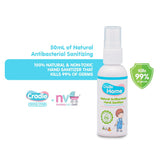 Cradle Home Natural Antibacterial Hand Sanitizer (50mL)
