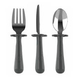 Grabease Stainless Steel Fork, Knife & Spoon Set