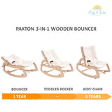 Paxton 3in1 Wooden Bouncer Rocker