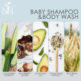 NATURE TO NURTURE BABY SHAMPOO AND BODY WASH 200ml