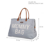 CHILDHOME MOMMY BAG ® NURSERY BAG - GREY OFF WHITE