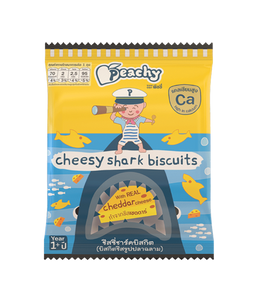 Peachy Baby - Cheesy Shark Biscuits 15g x 5packs (1yr up)