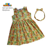 Sew Childhood - Sunday Dress + TopKnot (9-12mos)