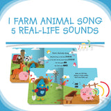 Ditty Bird Musical Book - Farm Animals
