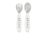 Beaba 2nd-Age Training Fork and Spoon Set (With Case)