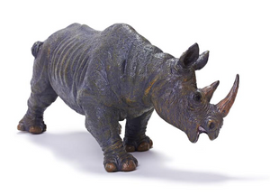 Recur Diceros Bicornis (Black Rhinoceros) Toy Figure