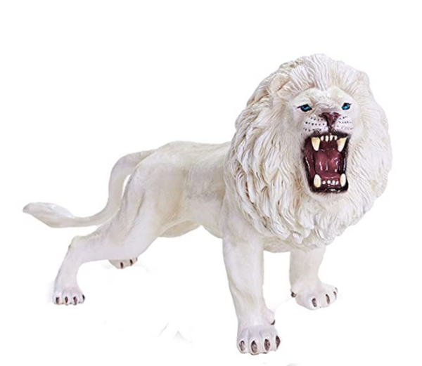 White deals lion toy