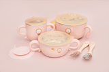 Little Tots 6pcs Stainless Baby Feeding Set - PINK