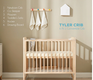 Tyler Compact 6 in 1 Convertible Crib