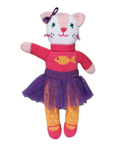 Zubels-Chloe the Pink Kitty (12" doll)