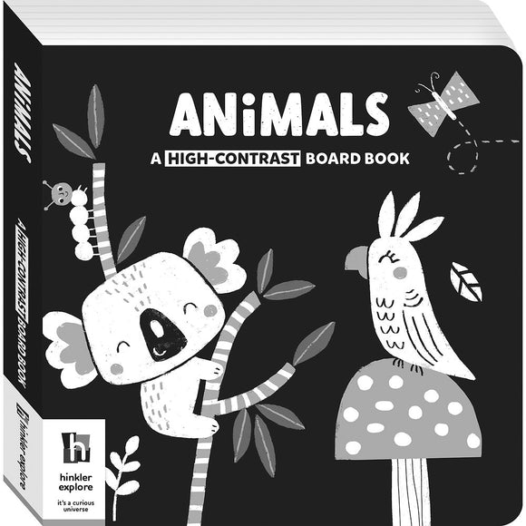 Hinkler Animals: High-Contrast Board Book