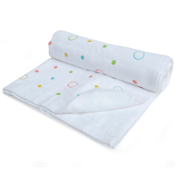 Nappi Bamboo Gauze Towel - Polka Dot