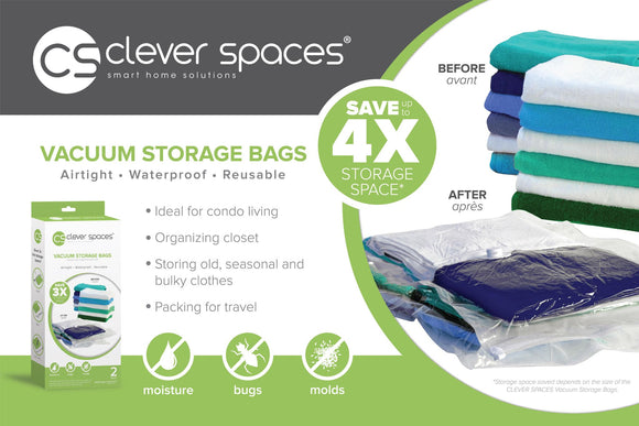 Clever Spaces Vacuum Storage Bag - Cube